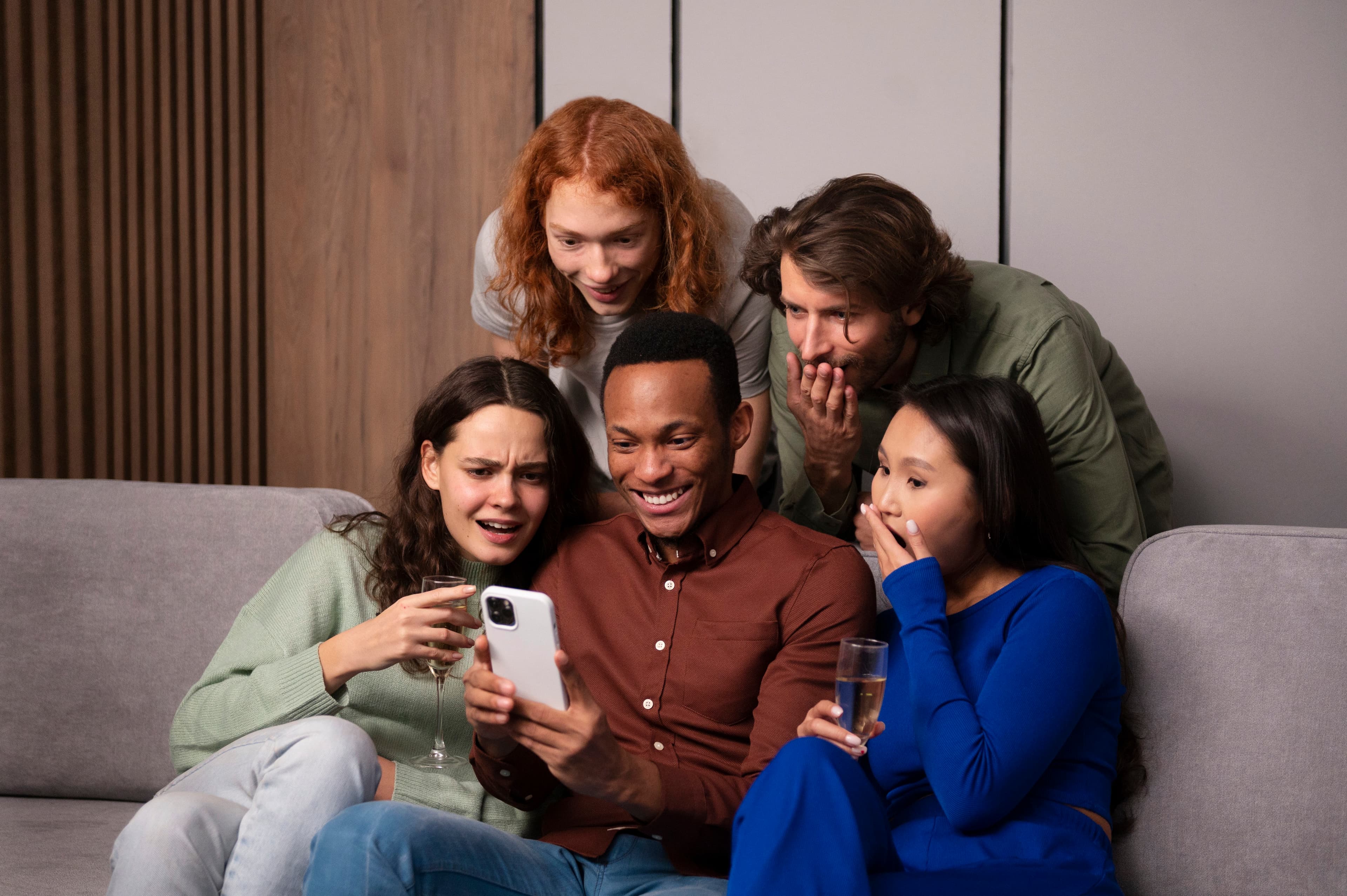 People on sofa